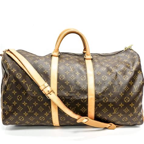 louis vuitton monogram keepall 55 vintage|louis vuitton prism keepall price.